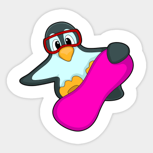 Penguin at Snowboard Sports & Ski goggles Sticker